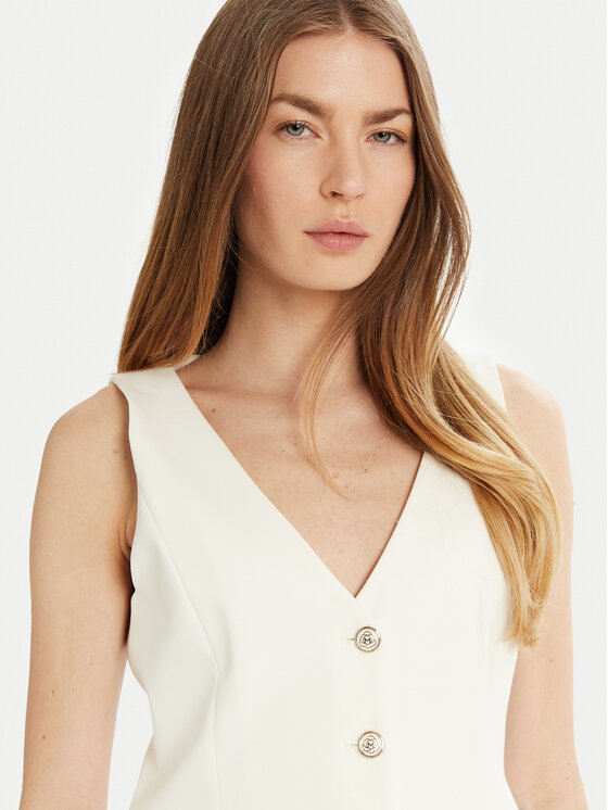 Marella Marella Gilet Camper 2513911034 Bianco Slim Fit