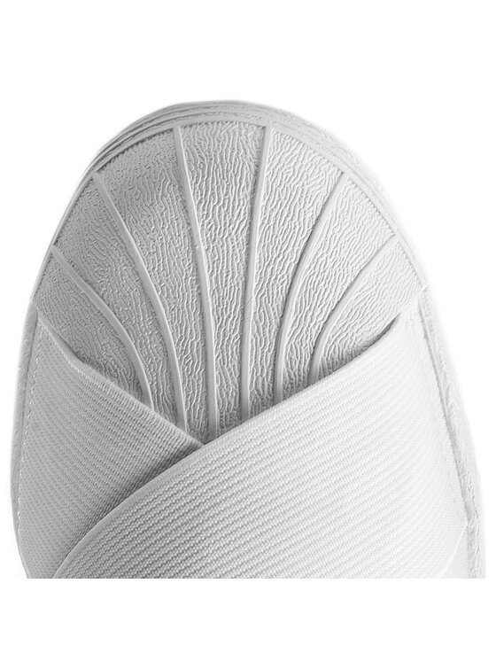Superstar slip on white trainers best sale
