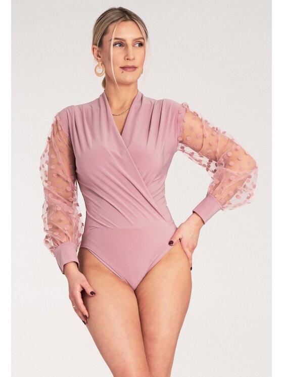 FIGL FIGL Body M1145 Różowy Fitted Fit