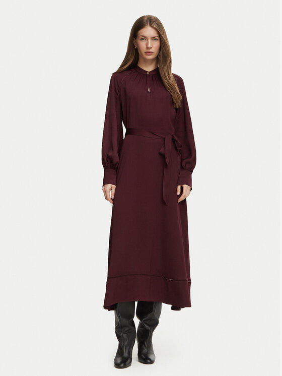 Tommy Hilfiger Tommy Hilfiger Vsakodnevna obleka WW0WW51836 Bordo rdeča A-Line Fit