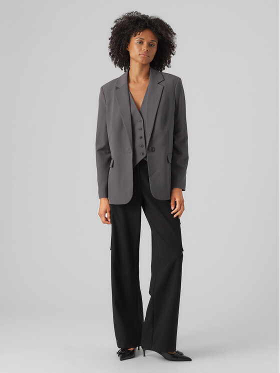 Vero Moda Vero Moda Švarkas 10282655 Pilka Loose Fit