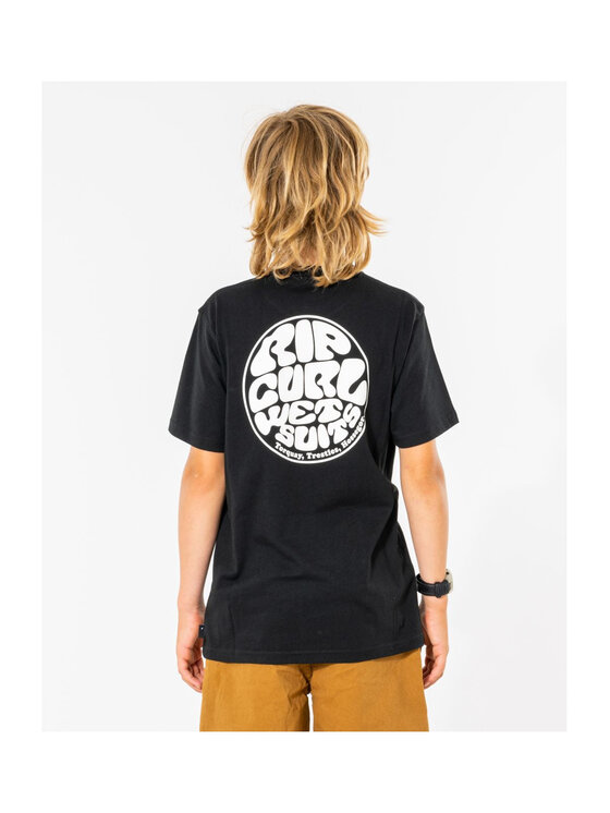 Rip Curl Rip Curl T-Shirt Wetsuit Icon Tee -Kids Czarny Standard Fit