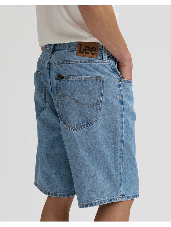Lee Lee Pantaloncini di jeans ASHER Blu Loose Fit
