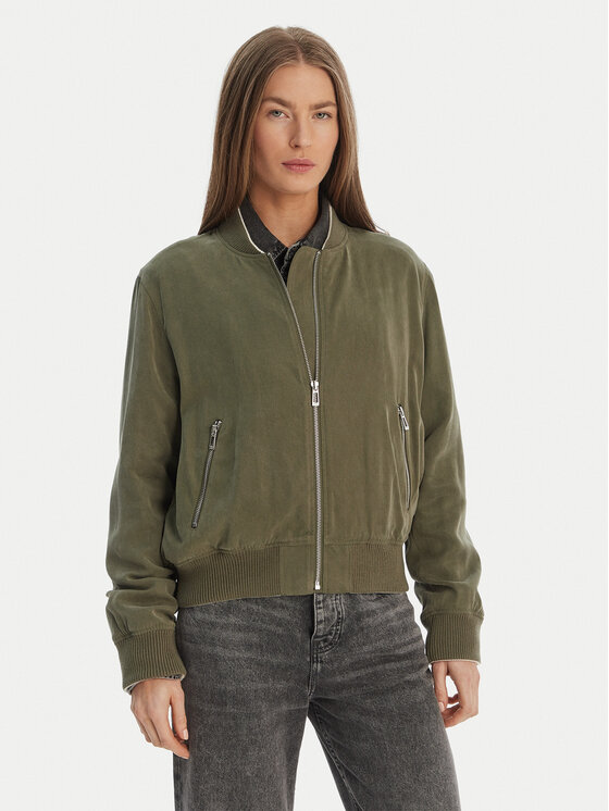 HUGO Hugo Bunda bomber Agesa-1 50449569 Zelená Regular Fit
