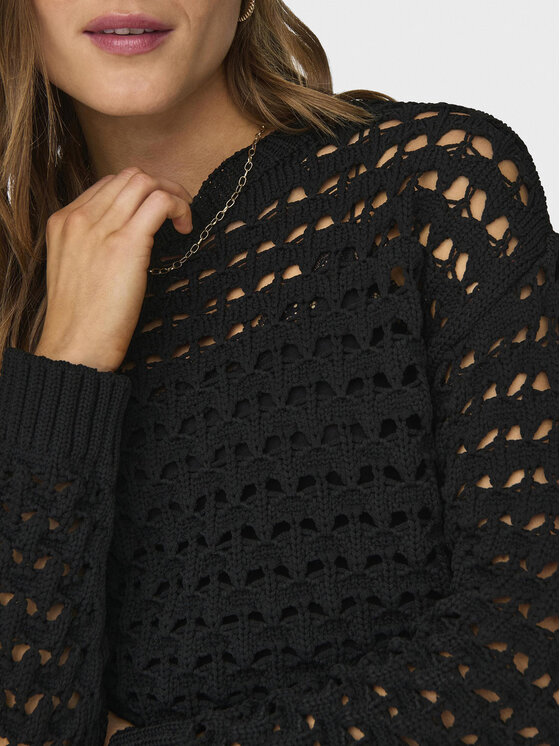 ONLY ONLY Sveter Linda 15311772 Čierna Regular Fit
