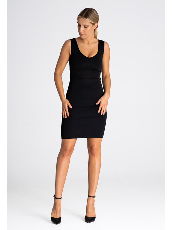 FIGL FIGLFIGL Vestito M978 Nero Regular Fit
