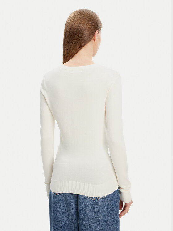 Guess Guess Pulover W5YR24 Z2NQ2 Écru Regular Fit