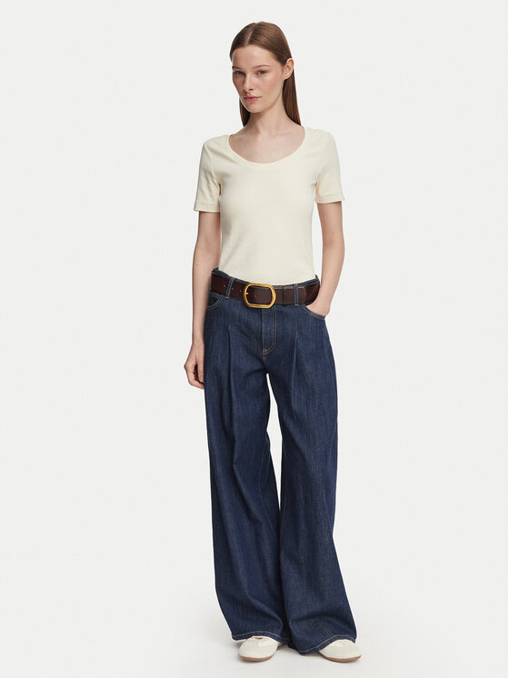 Weekend Max Mara Weekend Max Mara Футболка Multij 2625946031 Кремовий Regular Fit