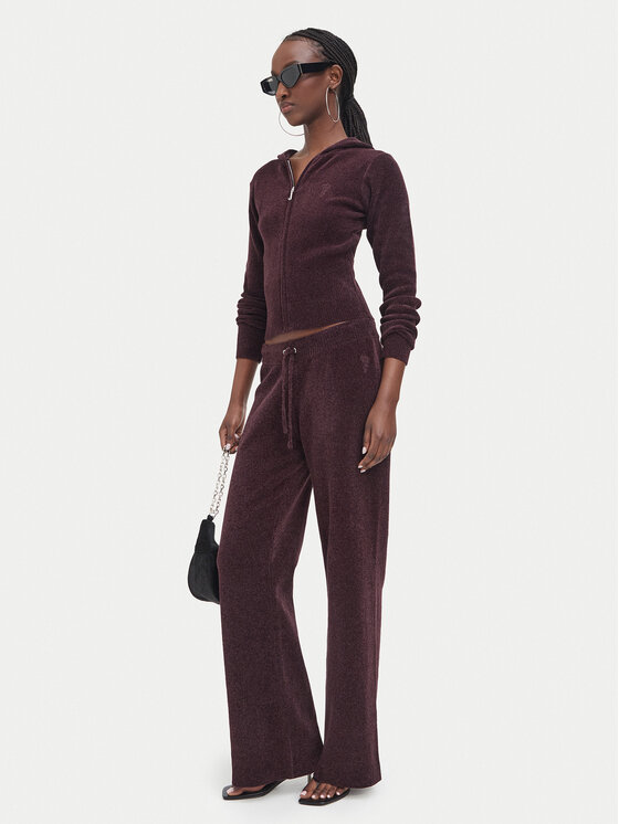 Juicy Couture Juicy Couture Spodnie dresowe JCWEB006 Czarny Regular Fit