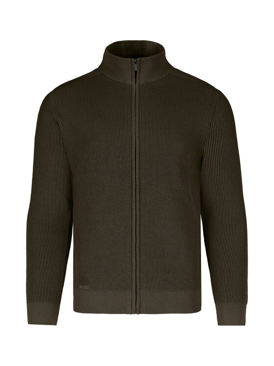 Volcano Volcano Sweter S-TAU Zielony Regular Fit