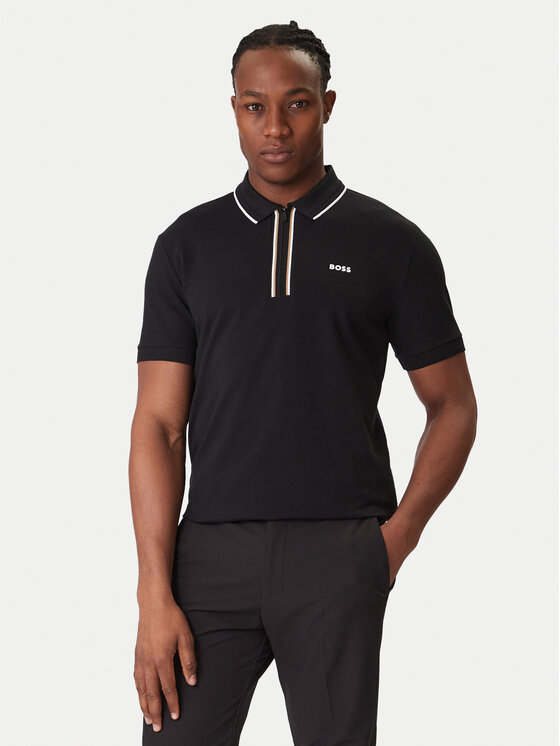 BOSS BOSS Tricou polo Philix 50544450 Negru Slim Fit