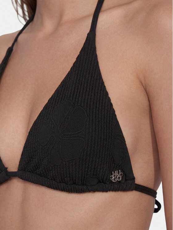 HUGO HUGO Bikini-Oberteil Tropi Triangle 50561283 Schwarz
