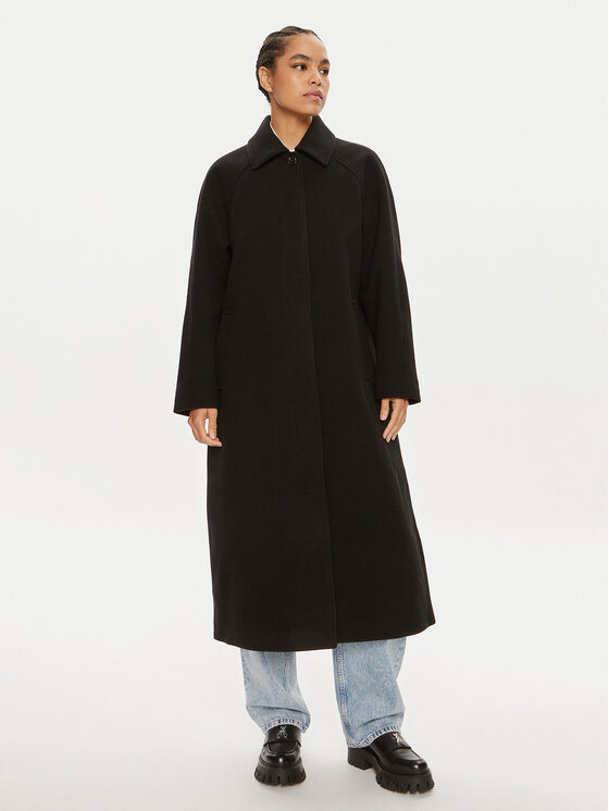 Női Gyapjú kabát Calvin Klein Jeans, Méret: L, Fekete, J20J223576