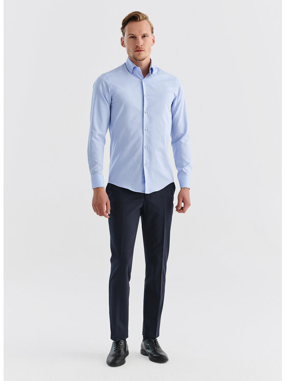 Pako Lorente Pako Lorente Koszula P000B-1X-051 Niebieski Slim Fit