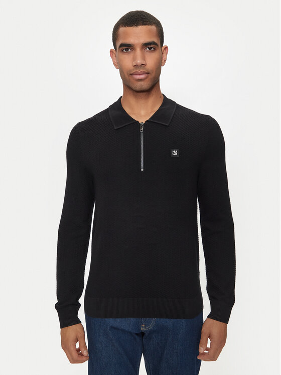 Hugo Sveter Sastoon 50516640 Čierna Slim Fit