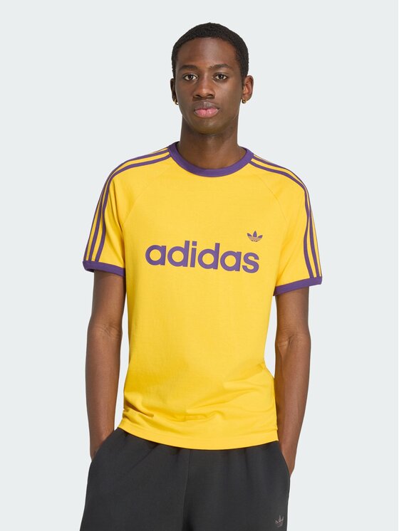adidas adidas T-Shirt 159358 Żółty Slim Fit