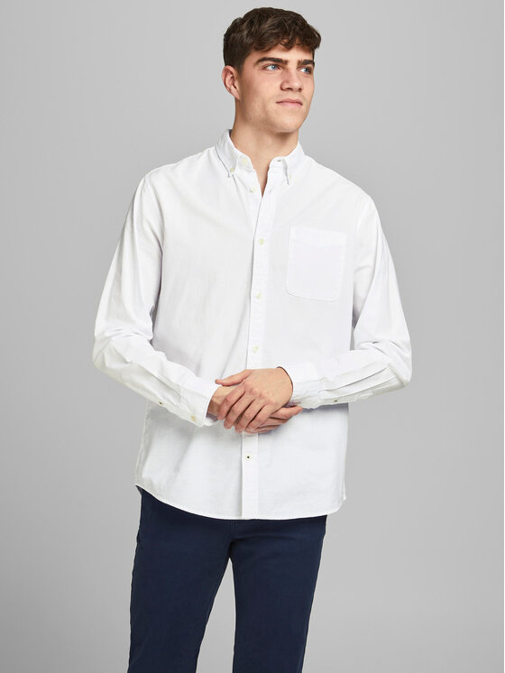 Jack&Jones Jack&Jones Srajca 12182486 Bela Slim Fit