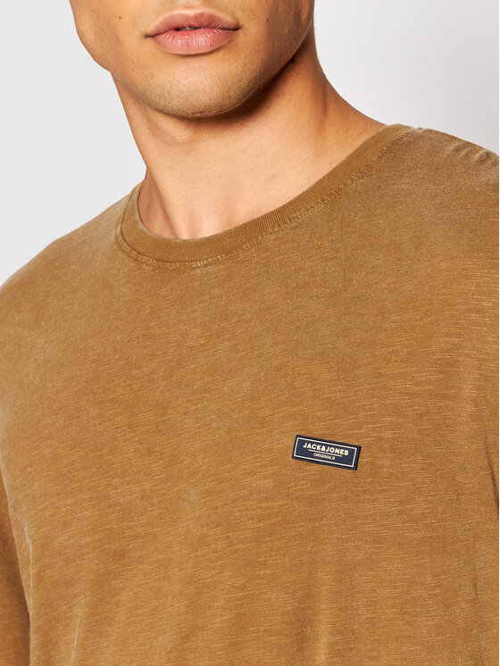 T-shirt Brad 12193907 Marrone Relaxed Fit