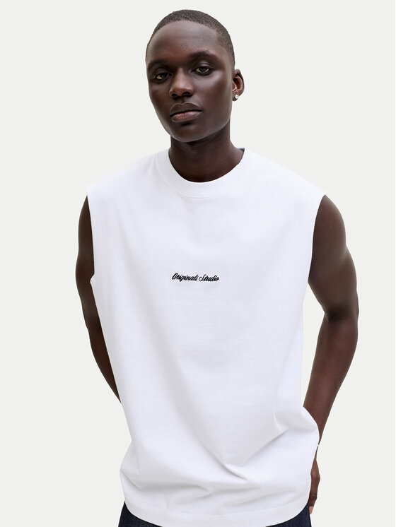 Jack & Jones Jack & Jones Tank top Norrebro Emb 12292009 Bijela Regular Fit