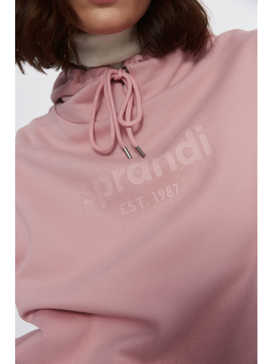 Sprandi Sprandi Sweatshirt AW21-SUD003 Rosa Relaxed Fit