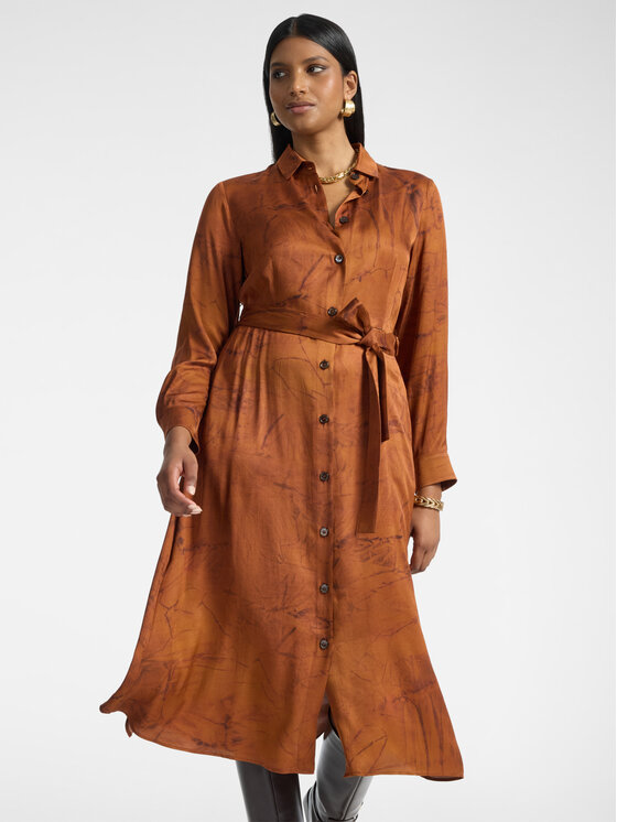 Elena Mirò Elena Mirò Abito da sera 7045P000368N001 Marrone Regular Fit