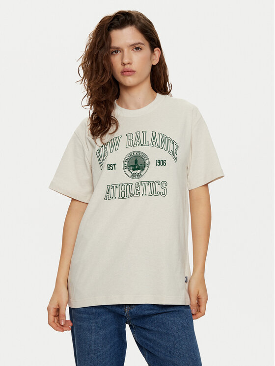 New Balance New Balance T-shirt WT43548 Marrone Oversize