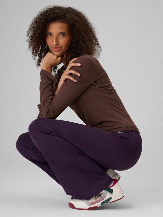 4F 4F Legginsy SPORT OFFICE Fioletowy Slim Fit