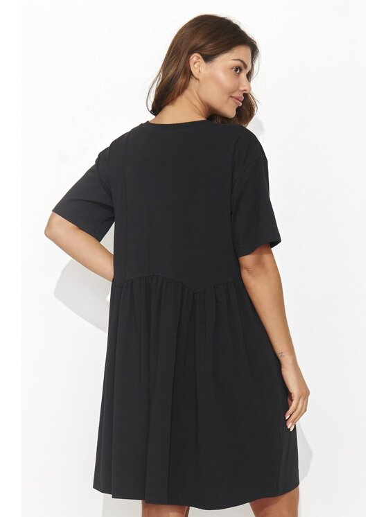 Numinou Numinou Sukienka codzienna NU470 Czarny Loose Fit
