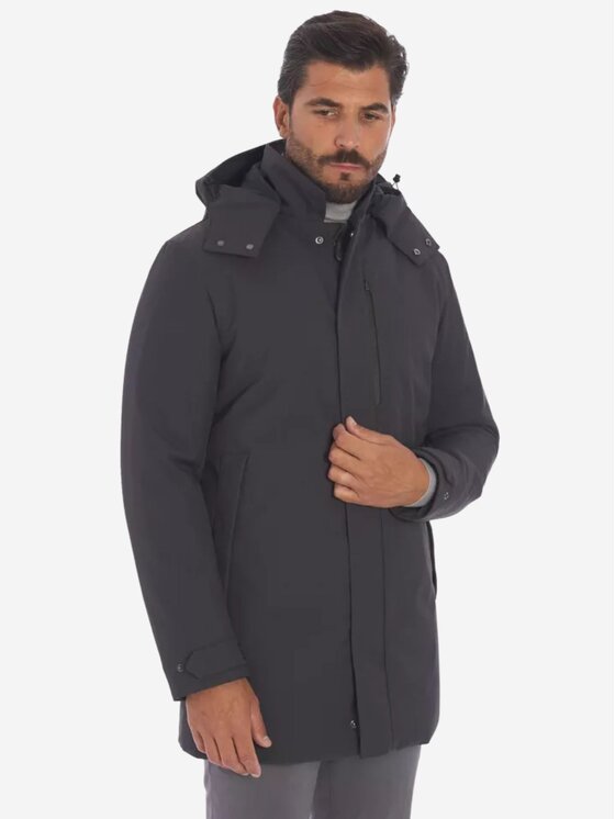 Save The Duck Save The Duck Παλτό Giubbino uomo nestor Μαύρο Regular Fit