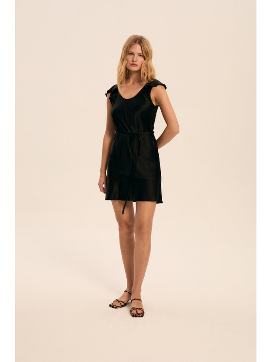 Melismee Stockholm Melismee Stockholm Sukienka letnia SUKIENKA RIMA CLASSIC Czarny A-Line Fit