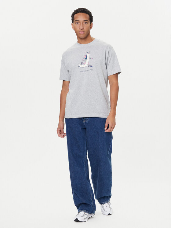 New Balance New Balance T-Shirt MT53941 Szary Regular Fit