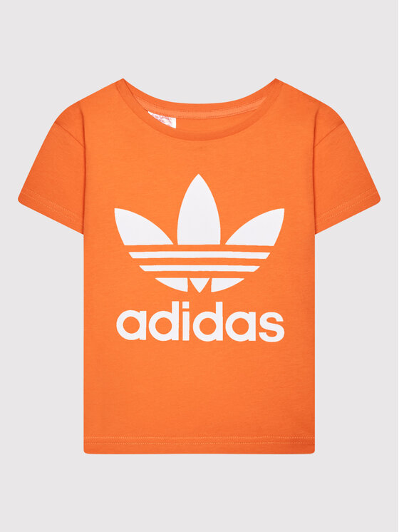 adidas adidas Футболка adicolor Trefoil HK2907 Оранжевий Regular Fit