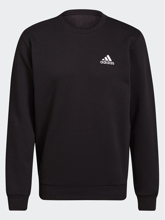 adidas adidas Džemperis ar kapuci Essentials Fleece Sweatshirt GV5295 Melns Regular Fit