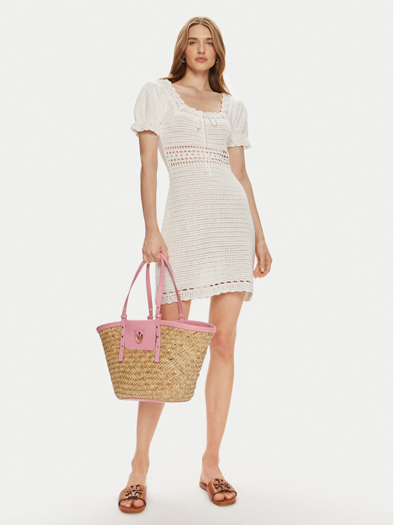 Gina Tricot Gina Tricot Rochie de vară 22257 Alb Slim Fit