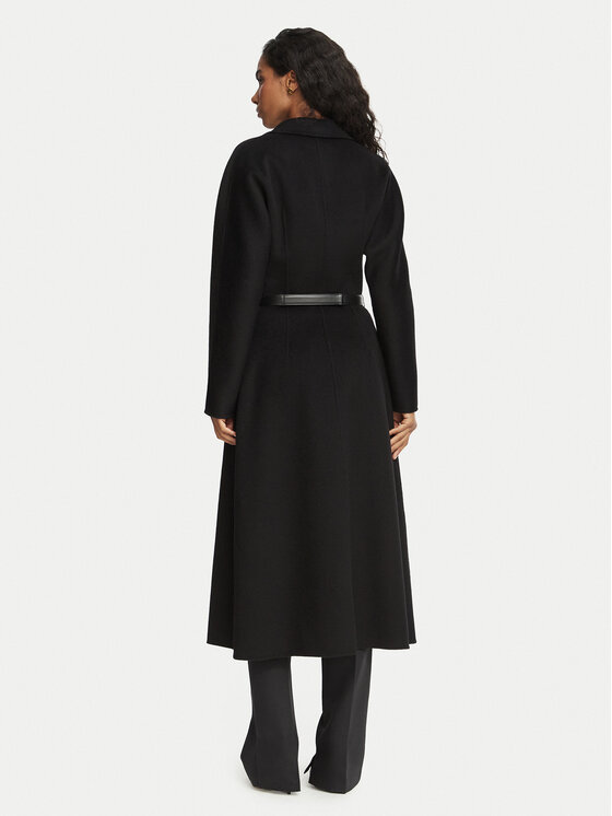 Elisabetta Franchi Elisabetta Franchi Вовняне пальто CP-03D-67E2-V860 Чорний Regular Fit