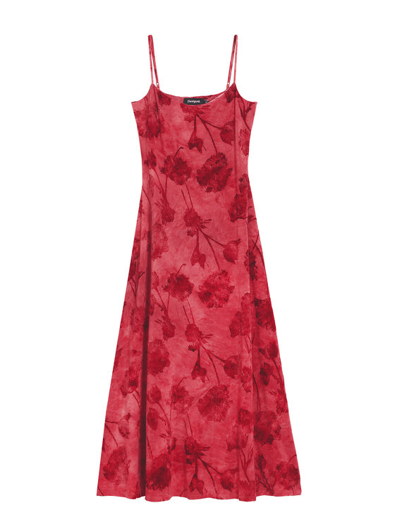 Desigual Desigual Letní šaty Madison 26SWVK01 Červená Regular Fit