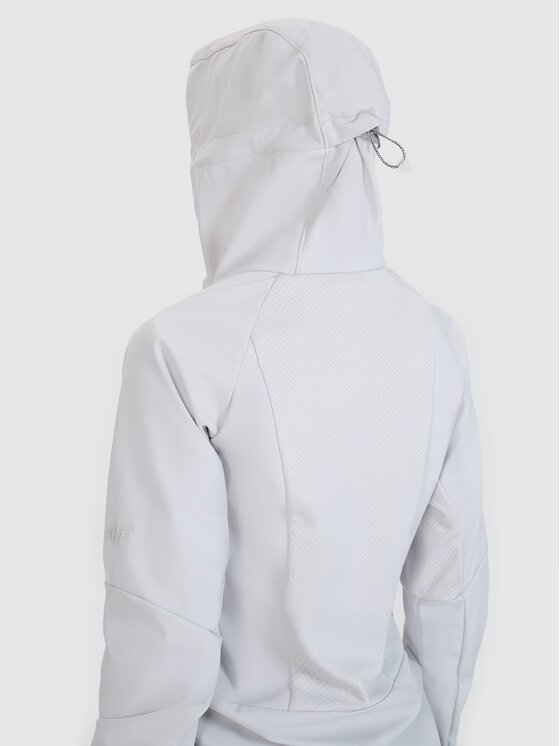 4F 4F Kurtka softshell 4FWSS25TSOFF315-27S Szary Slim Fit