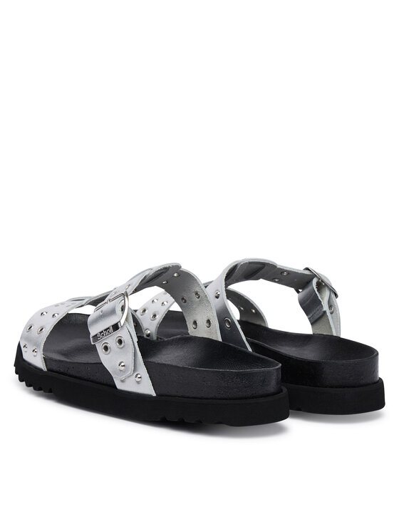 Scholl Scholl Шльопанці Beatriz T-Bar Ring F00911 Срібний