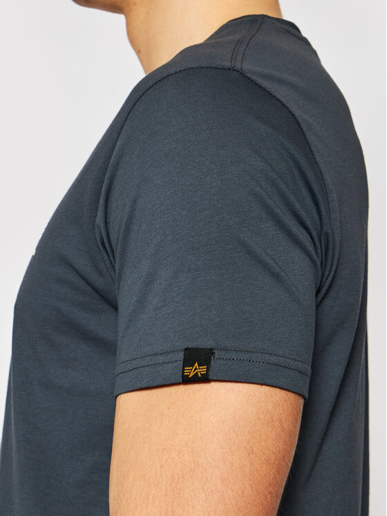 Alpha Industries Alpha Industries Tričko Basic Small Logo 188505 Sivá Regular Fit