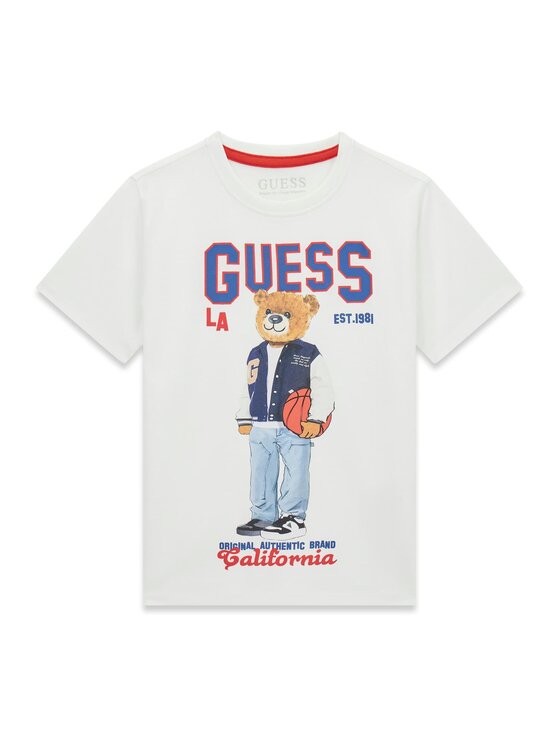 Guess Kids Guess Kids T-Shirt 183039 Bílá Classic Fit