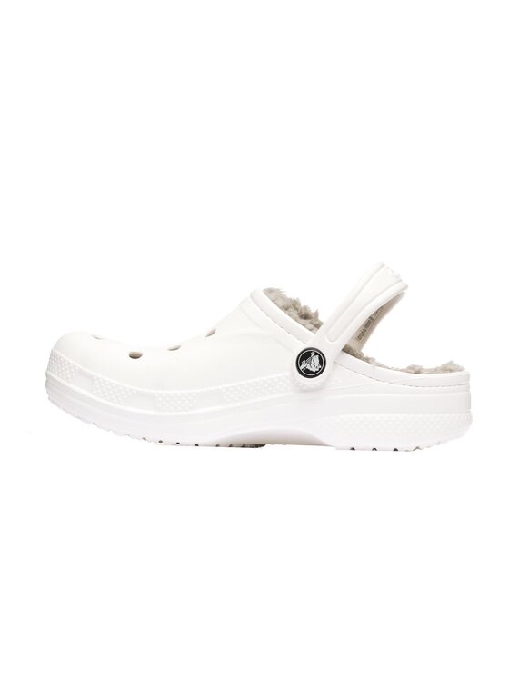 Crocs Crocs Klapki Baya Lined Clog Kid's Biały