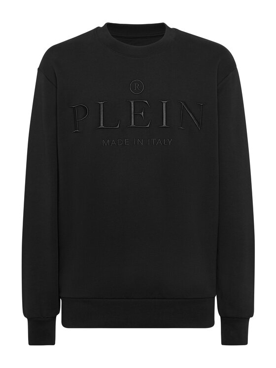PHILIPP PLEIN PHILIPP PLEIN Bluza 24175 Czarny Regular Fit