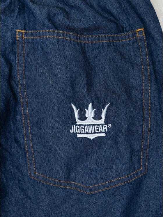 Jigga Wear Jigga Wear Jeansy elastyczne na gumce dzins cienkie wygodne 132719 Niebieski Regular Fit