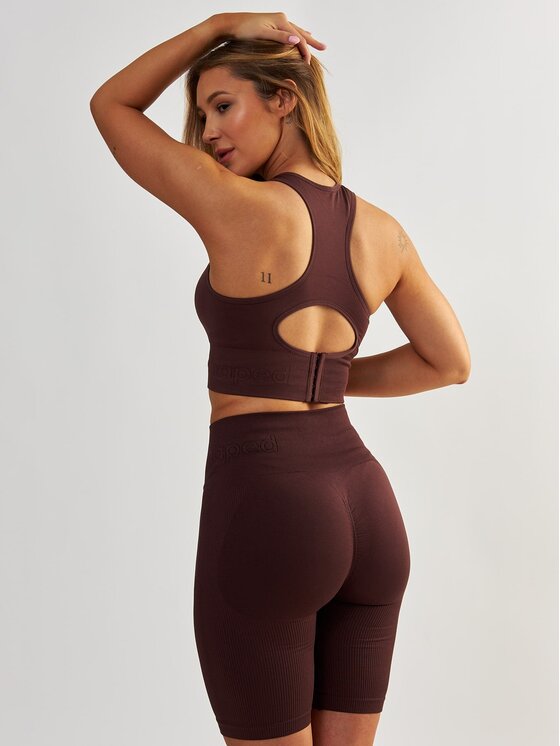 BeShaped BeShaped Biustonosz sportowy Regulowany Body Boost Brązowy