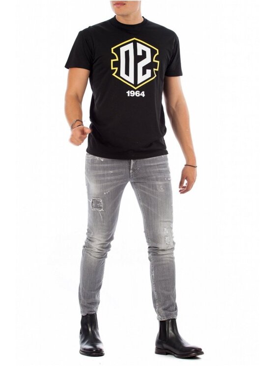 Dsquared2 Dsquared2 Jeansy Skater Jean S71LB0532 Šedá Slim Fit
