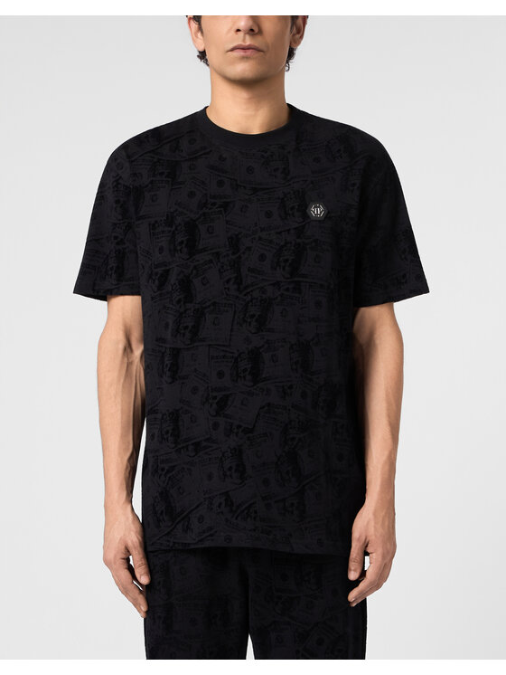 PHILIPP PLEIN PHILIPP PLEIN T-Shirt 31093 Czarny Regular Fit