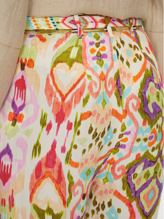 LOLA CASADEMUNT LOLA CASADEMUNT Hlače iz tkanine LS2514017 Pisana Relaxed Fit