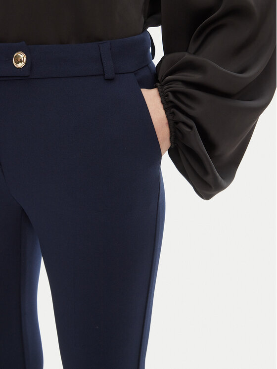 Rinascimento Rinascimento Текстилни панталони CFC0122742003 Тъмносин Regular Fit
