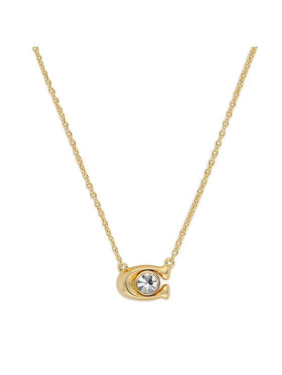 Coach Coach Kaklarotas un auskaru komplekts Signature Necklace & Earring Set 37412845GLD110 Zelta