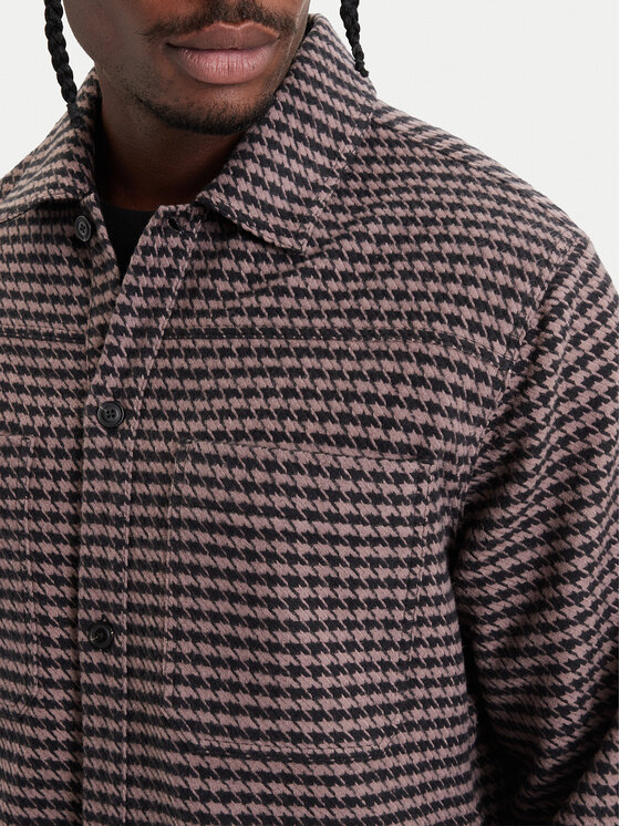 HUGO HUGO Giacca camicia Eniri  50570469 Marrone Oversize